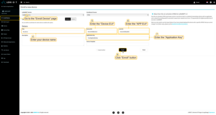 Go to the "Enroll Device" page. Fill in the fields, with a configuration from your device. Then click the "Enroll" button.