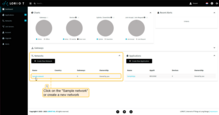 Login to Loriot server. Open the "Sample network" or create a new one in the "Networks" section
