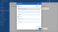 Enter the Name of the input device, for example, "In-vehicle monitoring system", then click "Add" button.