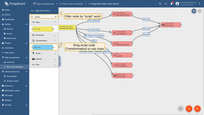 Use the filter to search for nodes containing the word "script". Drag the Script node (Transformation) to the rule chain.