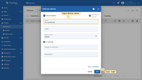 1. Input device name. For e.g., <b>Air Conditioner</b>. No other changes required at this time. 2. Click on the <b>Add</b> to add the device.