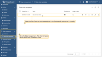 Log in to the Klyff Cloud and go to the Edge management > Rule chain templates section to modify the Rule Chain you have assigned to the Device profile.