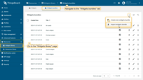 Go to the "Widgets Library" page, and click the "+" button in the upper right corner of the "Widgets Bundles" page. Select "Import widgets bundle" from the drop-down menu.