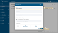In the opened dialog, it is necessary to enter a dashboard title, description is optional. Click "Add";