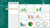 Select the "Time series сhart" widget;