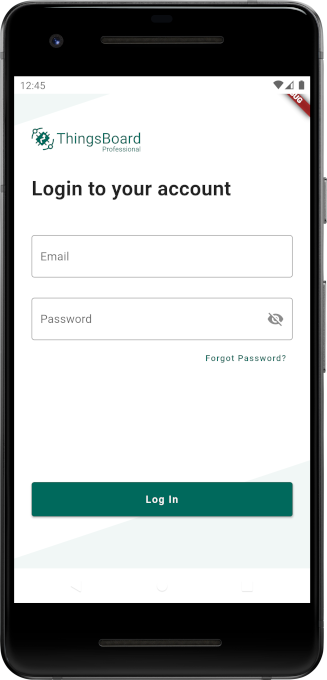 Android login screen example