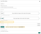 Specify your logo height if necessary in the <b>Logo height</b> field