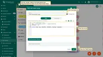 On the <b>Rule Chain</b> edit page, in the Node search bar find the <b>"script"</b> node. It allows modification of message payload, metadata or message type with JavaScript. Drag and drop the node onto the <b>Rule Chain</b> sheet. Then, in the <b>"Add rule node: script"</b> pop-up window enter the node title and enter the script below. Click the <b>"Add"</b> button to proceed.