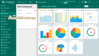 Locate and click on the "Time series Line Chart" widget;