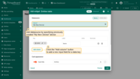 The "Add Widget" window will appear. Specify the previously created device "My New Device" in the "Device" field. The “name” key has already been added to the “Columns” section, which is responsible for the column with the device name. You need to add another column that will display the value of the "temperature" key. To do this, click "Add column" to add a new field to enter the data key;