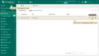Open "Dashboards" page on the <b>Klyff Professional Edition</b> server. Click on the "Dashboard details" icon of the "New Dashboard" to view details;