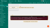 Click "REBOOT NODE" button on the widget. In the Terminal, you will see a message indicating that the RPC command has been sent to the device and the Sparkplug EoN Node 1 has been rebooted.