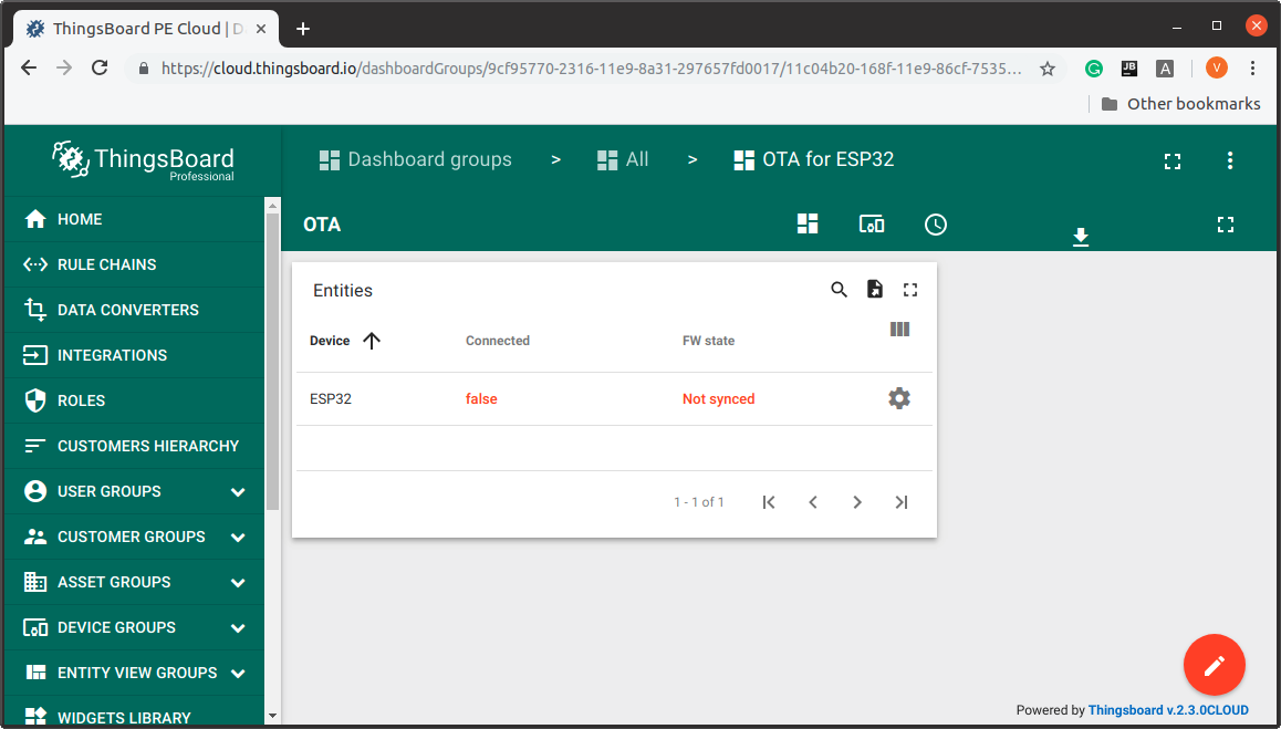 dashboard main state