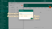 We'll start with the coordinates for Building A: enter "latitude" as the key name, select "Double" as the value type, and input the latitude coordinates. Click "Add";