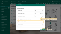 Enable the "Auto fill layout height" option, and click "Save";