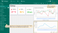 Place this widget below the "Temperature and Humidity history" widget in the right-bottom corner of the dashboard and adjust its size. Save the dashboard to apply the changes.