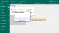 Move the widget to the top-right corner of your dashboard and adjust its size;