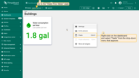 Navigate to the "Water Flow Meter" state. Right-click on the dashboard and select "Paste" to insert the copied widget;