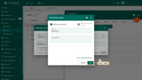 Confirm creation of the new device group by clicking the "Add" button;