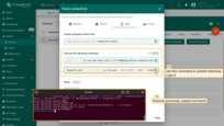 Copy and run the second command to publish telemetry using the tb-cloud-root-ca.pem certificate and the device credentials you specified for its authentication;