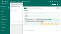 Open the "temperature" data key configuration;