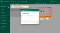 Enter edit mode and click the button two-layered squares "Manage dashboard states" in the upper left corner of the dashboard window. It will open the window with a dashboard state configuration.