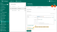 Step 1. Open the device profile and toggle edit mode. Click the "Add clear condition" button.