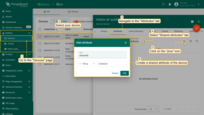 Go to the "Devices" page. Select your device and navigate to the "Attributes" tab. Select "Shared attributes" and click on the "plus" icon to add new attribute. Then enter the attribute name and its value (for example, the key name is 'downlink', value: '01040203') and click "Add".