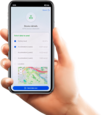 Use the "KPN Things Device simulator" app to send a message with the data to the Klyff. Click the "Send data now" button.