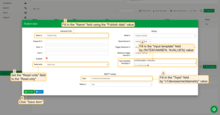 Set "<b>Read write</b>" select field to "<b>Write only</b>" option, fill in "<b>Topic</b>" field by "<b>v1/devices/me/telemetry</b>" value and "<b>Input template</b>" field by "<b>{%ITEM.NAME%: %VALUE%}</b>" value. Click on "<b>Save item</b>" button. Publish data item has been added.