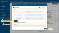 Build an Escalation chain. Configure one or multiple recipients of the notification. Also configure alarm statuses, which will stop the escalation chain Click "Next";