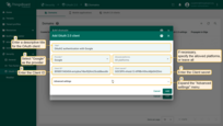 Enter the title and select "Google" as the provider. If necessary, specify the allowed platforms, or leave all. Now, enter the "Client ID" and "Client secret" from the Google API Console. Then, expand the "Advanced settings" menu;