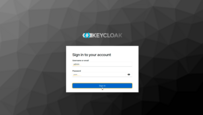 Log in to the Keycloak Admin Console using your username and password.