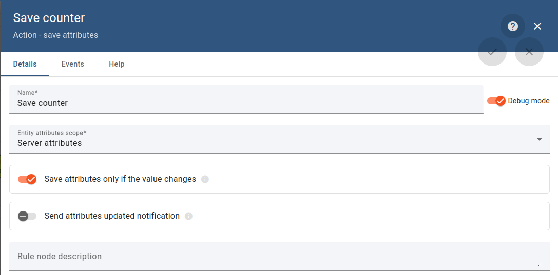 Save attributes node image