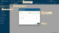 Create a new dashboard and open it. Navigate to the "Layouts" panel. Then, change the layout from "Default" to "SCADA". Click "Save";