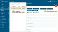 Open "Device details" window and click the "Manage credentials" button;