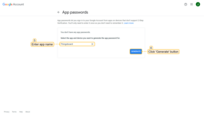 Enter app name and click "Generate" button;