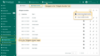 Navigate to the "Widgets bundle" page using the main menu on the left. Click the "+" icon in the upper right corner of the screen, and select the "Create new widgets bundle" option from the drop-down menu;