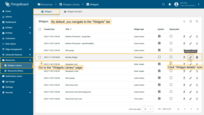 Click a "Pencil" icon in the widget's row to open widget details;