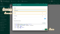 Change the label name to "temperature" and specify units. Click "Save";